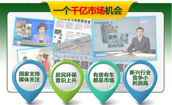 甲醛檢測加盟市場怎么做？